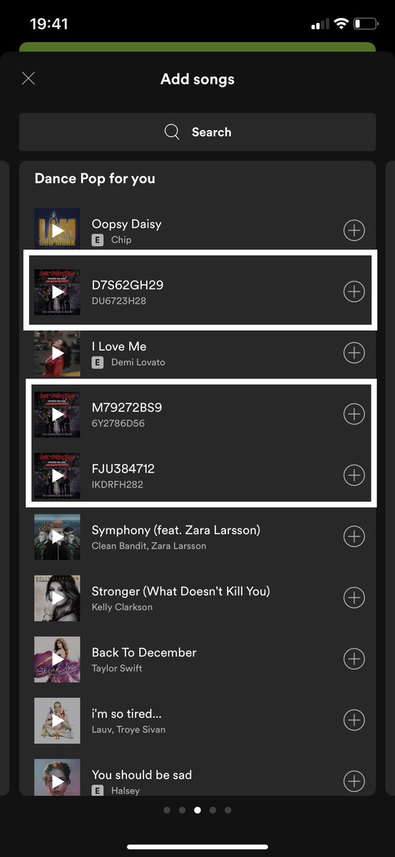 temporarypayne's tweet photo. I have never noticed these before? 👀 they popped up when I was making a new playlist... #h1ddeninspotify https://t.co/qS6kQIMse3