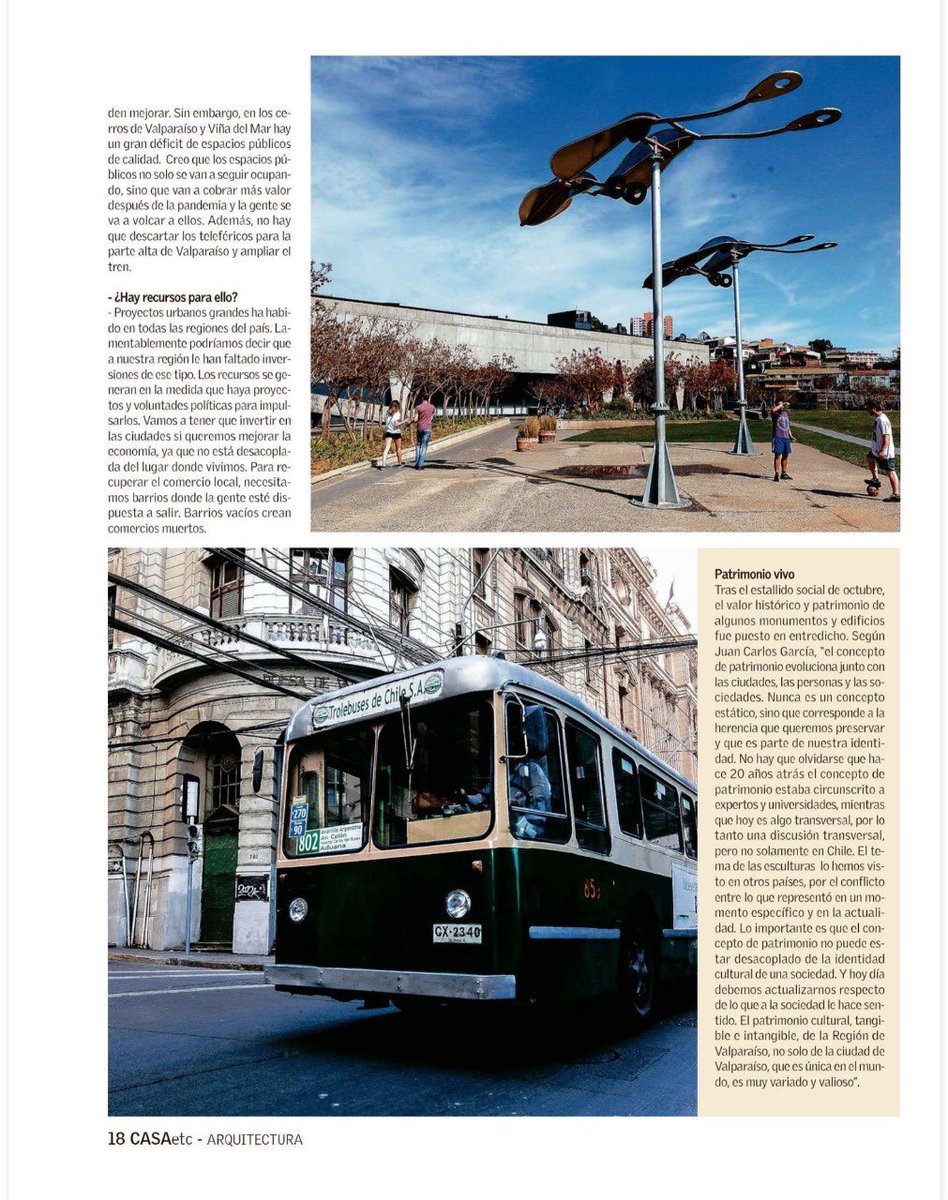 [CIUDAD Y CALIDAD DE VIDA]
Comparto la entrevista que me realizaron en <a href="/mercuriovalpo/">El Mercurio de Valparaíso</a>.
Conversamos sobre los desafíos y aprendizajes que hemos tenido en nuestras ciudades con la pandemia. Sin duda, lo más importante, es que estén pensadas para el bienestar de las personas.