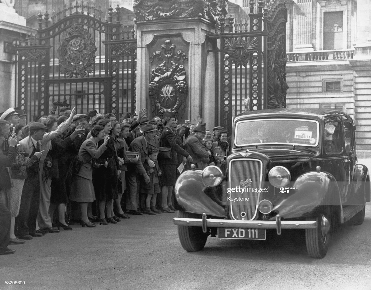 Five minutes after Churchill’s departure, Attlee arrived at Buckingham Palace, driven by his wife. Attlee informed the King ‘I have won the election’. He responded ‘I know, I heard it on the six o clock news’.