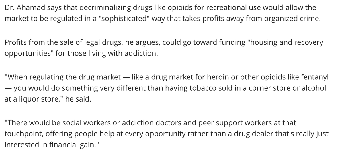 Last thing - decrim =/= regulation. I think there is a confusion of terms here, and this can be detrimental to the public understanding the demands of drug user groups 11/