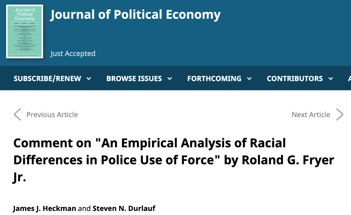 622/ "[Fryer] does not establish credible evidence on the presence or absence of discrimination against African Americans in police shootings" & "Absence of any considered analysis of... endogeneity of interactions... undermines any conclusion that there is no discrimination."