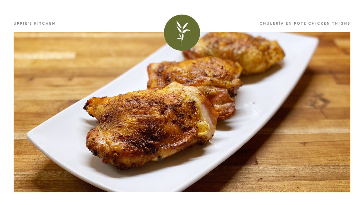 UppiesKitchen's tweet photo. Chulería en Pote Chicken Thighs. Adobo de Especias by Chef Vivoni. @ChefVentura at @BrandsofPR. #Goyaway #foodie #chicken #adobo #brandsofpr #spices #grill #bbq @foodiespr https://t.co/iEA4SUORW7
