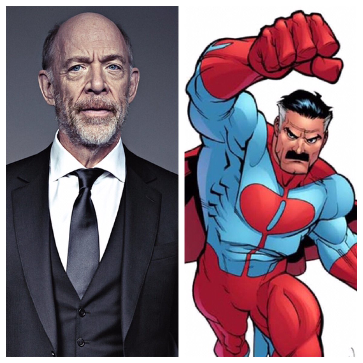 We also knew J. K. Simmons would be voicing his dad, Nolan Grayson, aka the most famous superhero on the planet, Omni-Man!