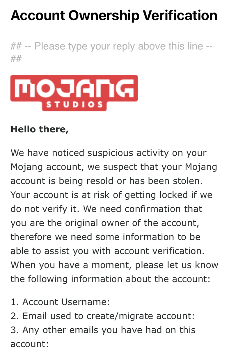 Mojang Support Mojangsupport Twitter
