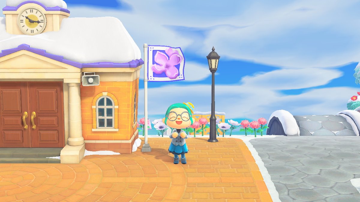 cinder_tweets's tweet photo. Thank you so much @kumar_srini for my beautiful Flag of Li'lac! I love it so much! #AnimalCrossing #ACNH #NintendoSwitch https://t.co/QnBWsU0l8e
