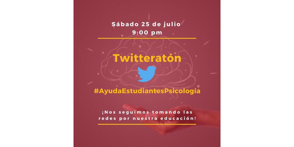vakiibero's tweet photo. Sabemos que nos han extrañado tanto como nosotr@s a ustedes, por eso los invitamos a acompañarnos en la #Twitteratón por nuestra educación con el Hashtag #AyudaEstudiantesPsicología  el día de hoy  a las 9:00 pm ¡Seguimos soñando en grande! https://t.co/eMxDPBiFgE