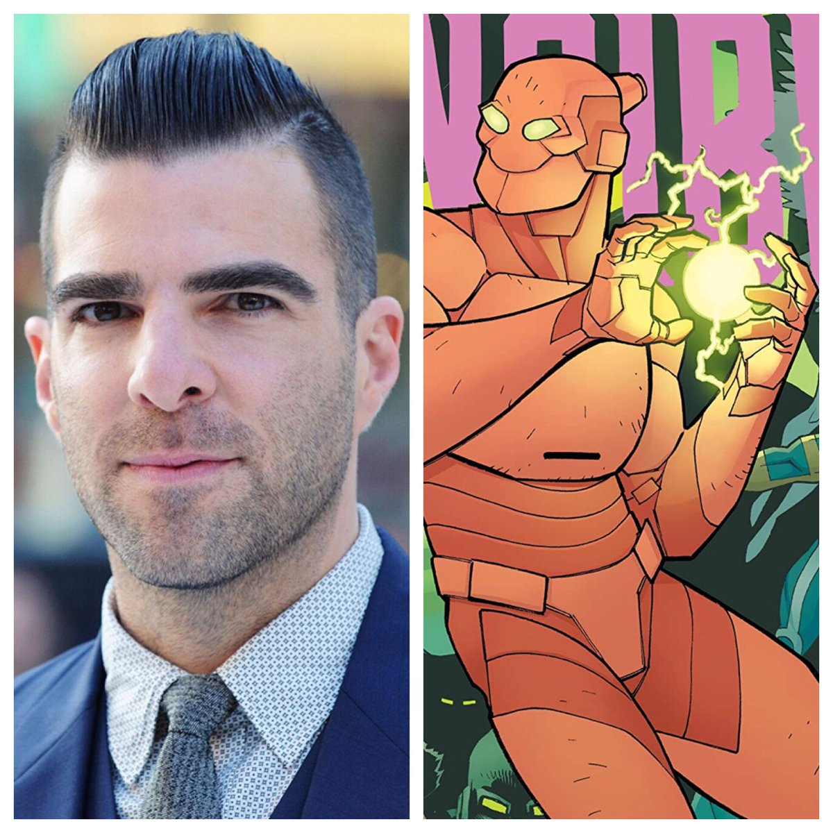 Zachary Quinto was newly announced as the voice of the leader of the “Teen Team”, Robot!Robot is a fan-favorite character who, like many characters in the Invincible Universe, goes on quite a journey during the series.