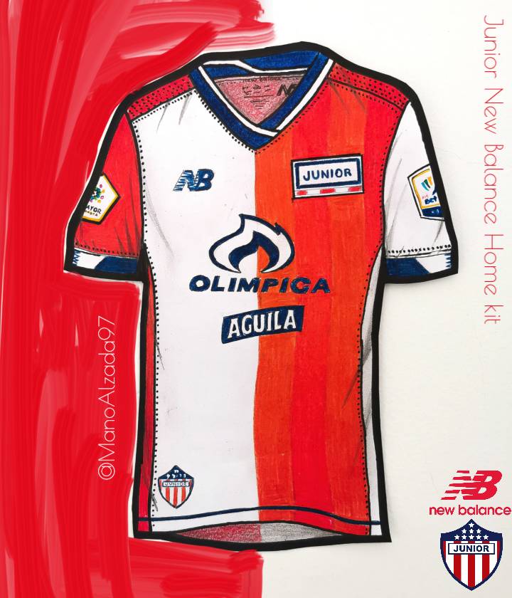 ManoAlzada97's tweet photo. Esta es mi propuesta y primera participación del #RetoFantasyFCL
#RetoFantasy #FutbolCOLabs desde la cuenta de Mano Alzada.
Camiseta @NBFootball @JuniorClubSA a mitades, Inspirada en la camiseta que utilizaron en 2010 como third kit.
@FutbolCoLab
@LaboratorioCol https://t.co/MLHBxDn6Fk