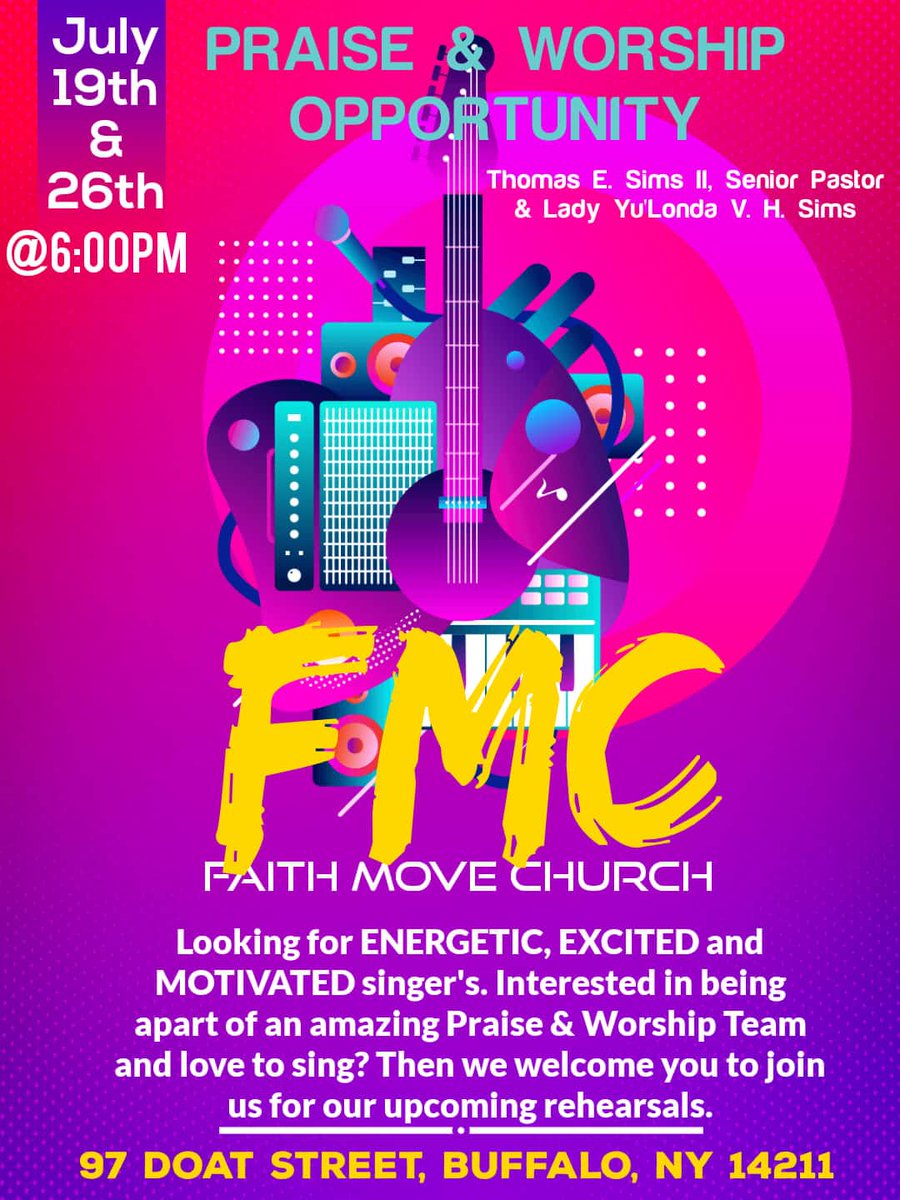 IAmYuLondaSims's tweet photo. FAITH HAPPENINGS‼️
Check out what's happening at FMC‼️
SEATING IS LIMITED TO 25% OCCUPANCY‼️ CALL TO RSVP YOUR SEAT 585.209.3251. MEMBER'S &amp; SUPPORTER'S OF FMC MUST WEAR MASK/PPE TO ENTER. #FMC #REVIVE #ItsAFaithMOVE https://t.co/ofMoaPPE1B