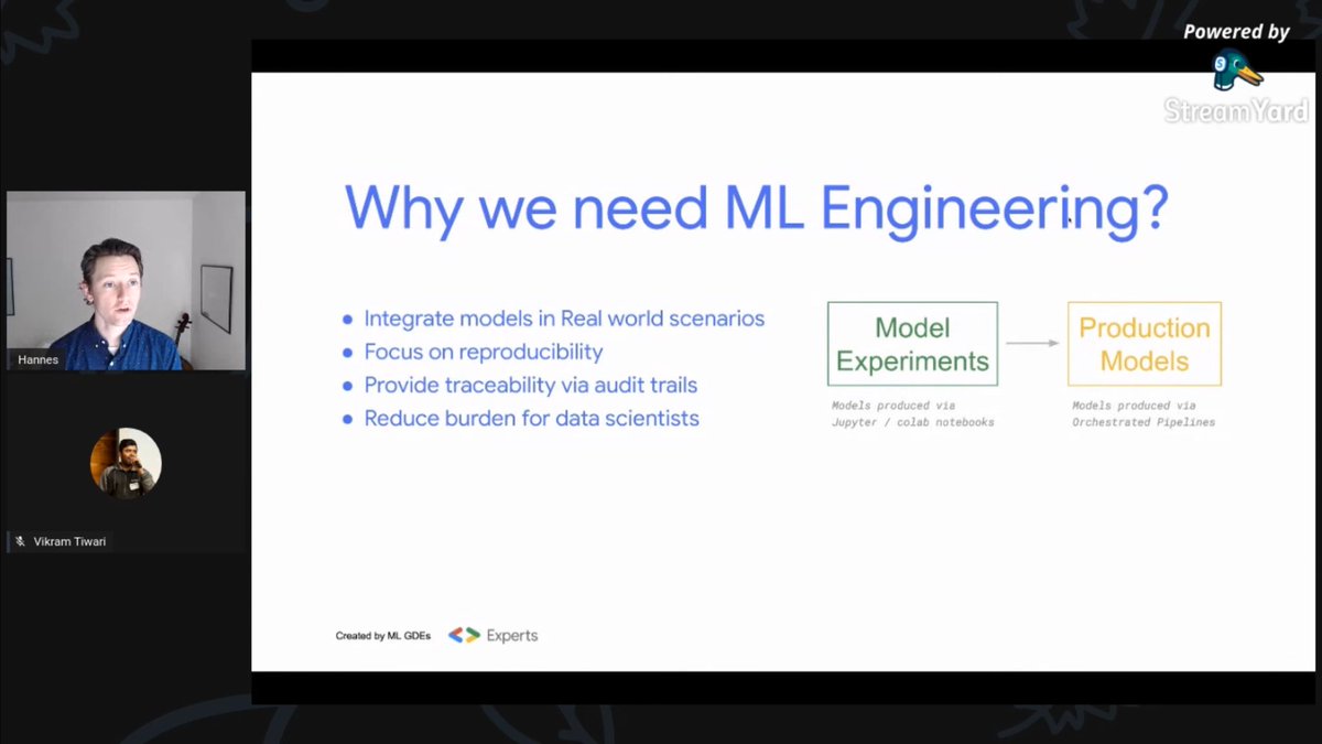 jadid's tweet image. Machine Learning Engineering with Tensorflow Extended.  @hanneshapke #DevFestWestCoast2020 #TensorFlow #DevFestStories