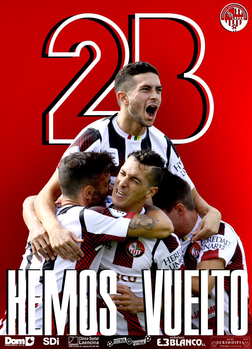 🇦🇹 ¡¡¡FFFFIIINNNAAALLLLL, SD Logroñés 1 - CD Varea 1!!!

¡Somos de nuevo equipo de Segunda División B! 

¡GRACIAS, GRACIAS Y GRACIAS! ❤️

#SDLog #TeEsperamosEnLaGrada