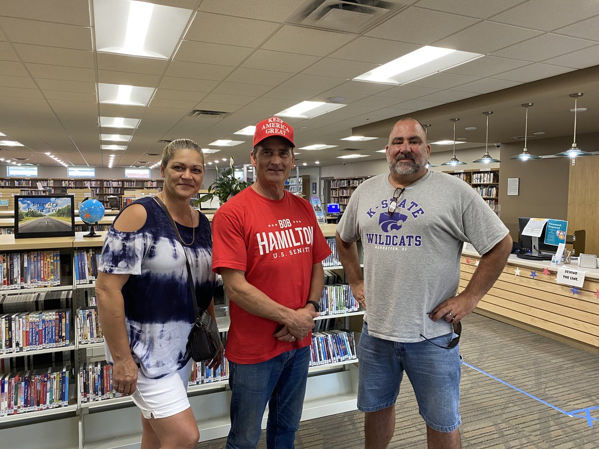 HamiltonforKS's tweet photo. From Garden City to Greensburg to Pratt today before heading to Abilene for the Dickinson County GOP Picnic this evening! #kssen #ksleg https://t.co/a6gEw29ItV