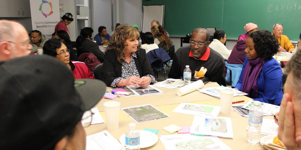 From 2015-2016, the Community Action Planning Group (CAPG) hosted workshops to develop a more community-based vision for the MSF site. Overwhelmingly, people wanted to see a community hub onsite and land secured as a community benefit through the Finch LRT.