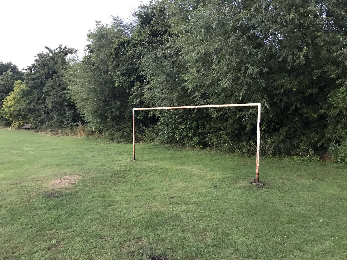 GetRid_GetRid's tweet photo. football not happening at Brightwell Recreation Ground - Collared Dives in the treetops; tanker on the wet asphalt of the lane; water soaking into the soil; distant helicopter. #getrid https://t.co/3yck8rXTx8