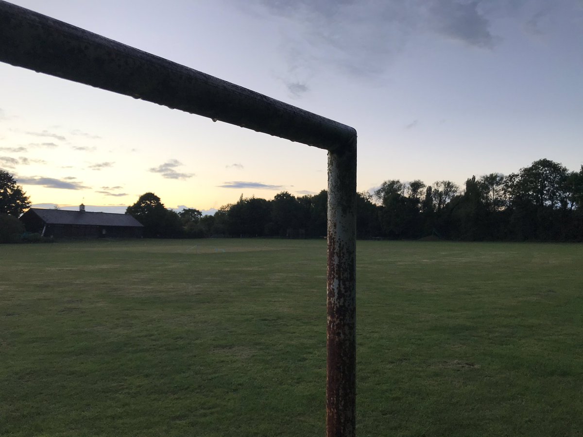 GetRid_GetRid's tweet photo. football not happening at Brightwell Recreation Ground - Collared Dives in the treetops; tanker on the wet asphalt of the lane; water soaking into the soil; distant helicopter. #getrid https://t.co/3yck8rXTx8