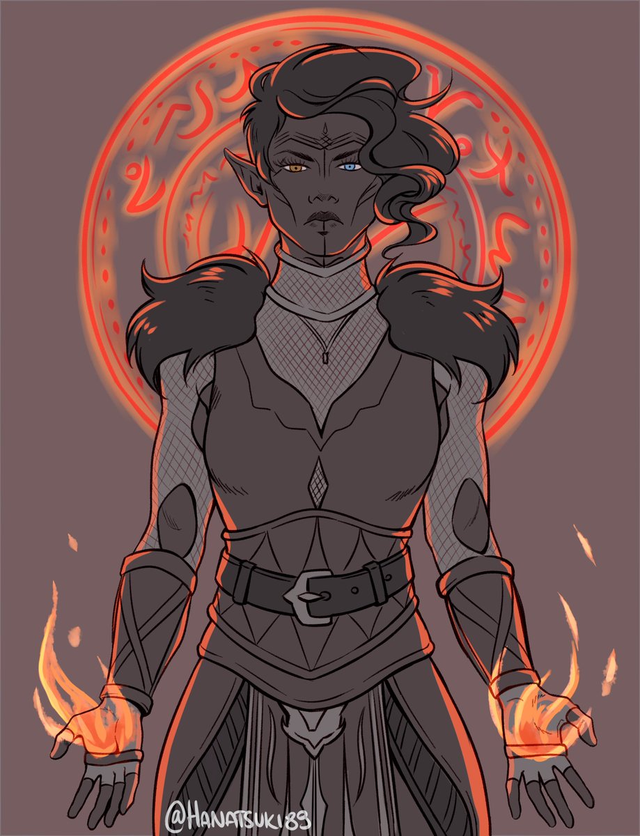 Hanatsuki89's tweet photo. The lifespan of art on this website is 0.5 seconds, so here are old pics of my Lavellan because I am proud of 'em!
#DragonAge https://t.co/ApwI0DJxEn