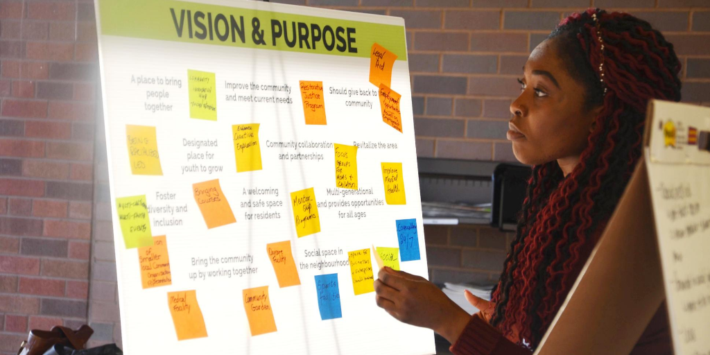 Knowing there was still a long road ahead, Green Change coordinated a community-based process from 2017-2019 that engaged almost 1,500 residents and partners in shaping the vision, programming priorities, and concept design for the community hub.