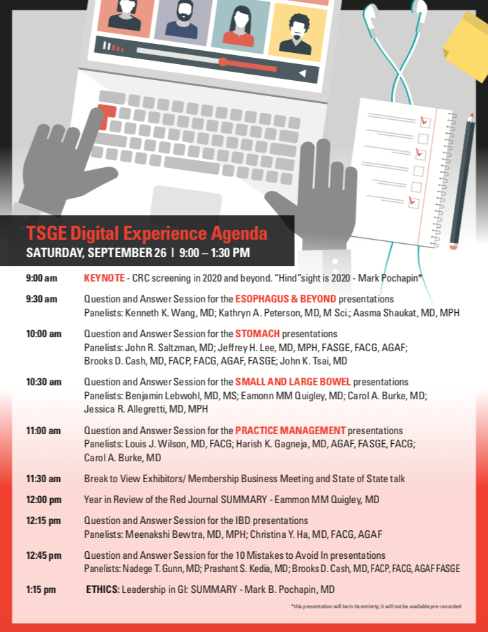 DrHarryThomas's tweet photo. #GITwitter Join us Sat 9/26 for #TSGE2020!
@MarkPochapin #KennethWang #KathyPeterson @AasmaShaukatMD @JohnSaltzman #JeffLee #BrooksCash #JohnTsai @BenjaminLebwohl #EamonnQuigley @burkegastrodoc @DrJessicaA #LouisWilson @hgagneja @DrsMeena @tinahamd #NadegeGunn @PrashantKediaMD https://t.co/6mXQwlLM7z