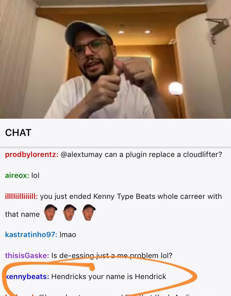 hendrickvalera's tweet photo. @kennybeats this is what i get for trying to defend the chat https://t.co/AzwXm2iF3n