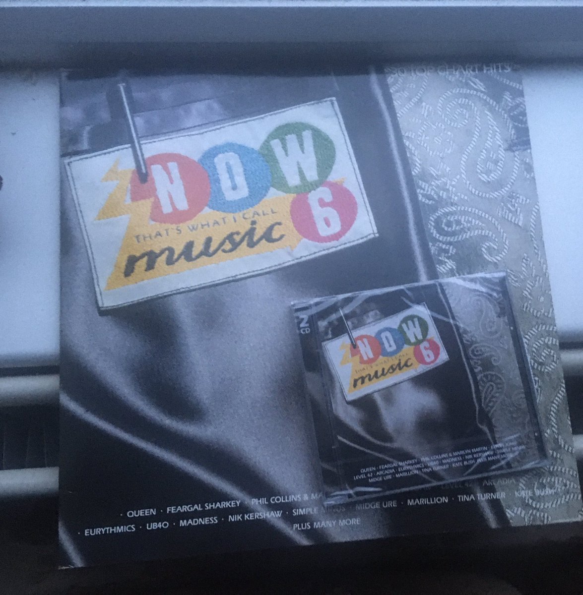 Phleeper's tweet photo. Here we are. The original 1985 vinyl #now6 &amp; the 2020 CD reissue. No idea why It’s Only Love isn’t on, as We Don’t Need Another Hero is. When I bought the LP, I showed it my mum. She looked at the track listing &amp; said Level 42, is that why you bought it?  Of course was my reply. https://t.co/xFQeTaE6AH