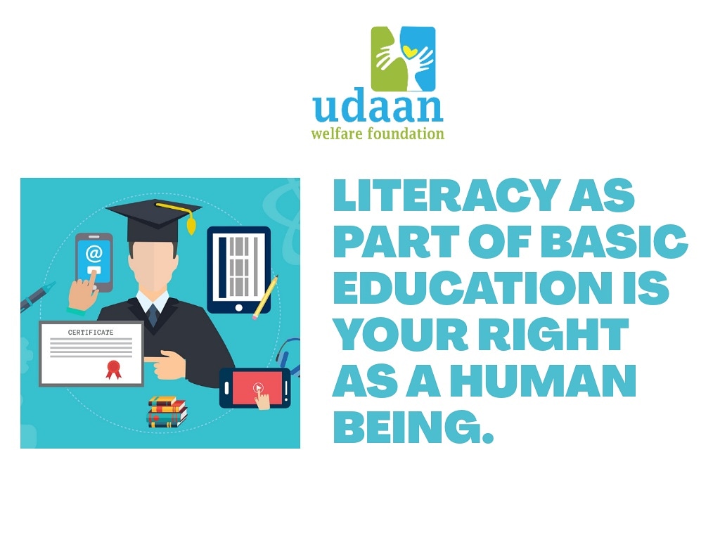 udaan_welfare's tweet photo. Literacy as a human right!
#literacy 
#udaanwelfarefoundation https://t.co/smYEKbYg7k