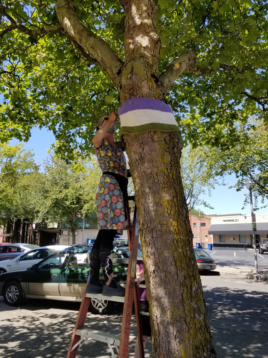 The  #genderqueer flag is going up!  #BHamLoveWins