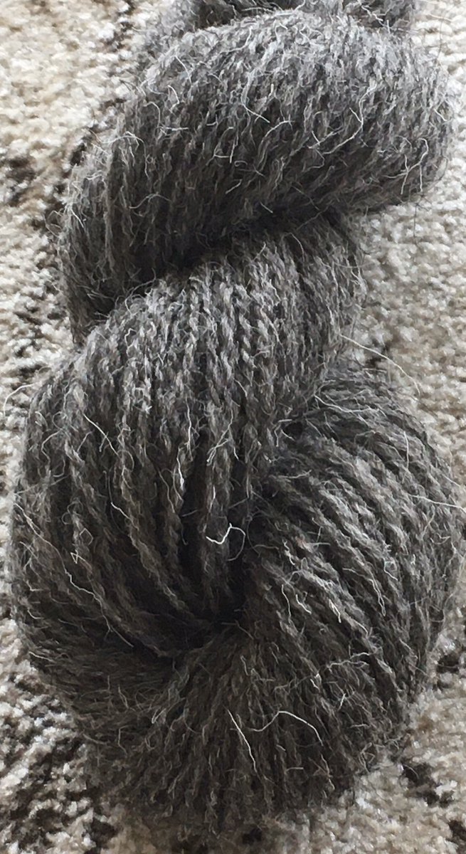 lcf467's tweet photo. The joy of hand spinning is to go from a richly dyed merino/flax/silky blend to simple undyed Herdwick.  Each has its own beauty.... https://t.co/1yO2fmM2oP