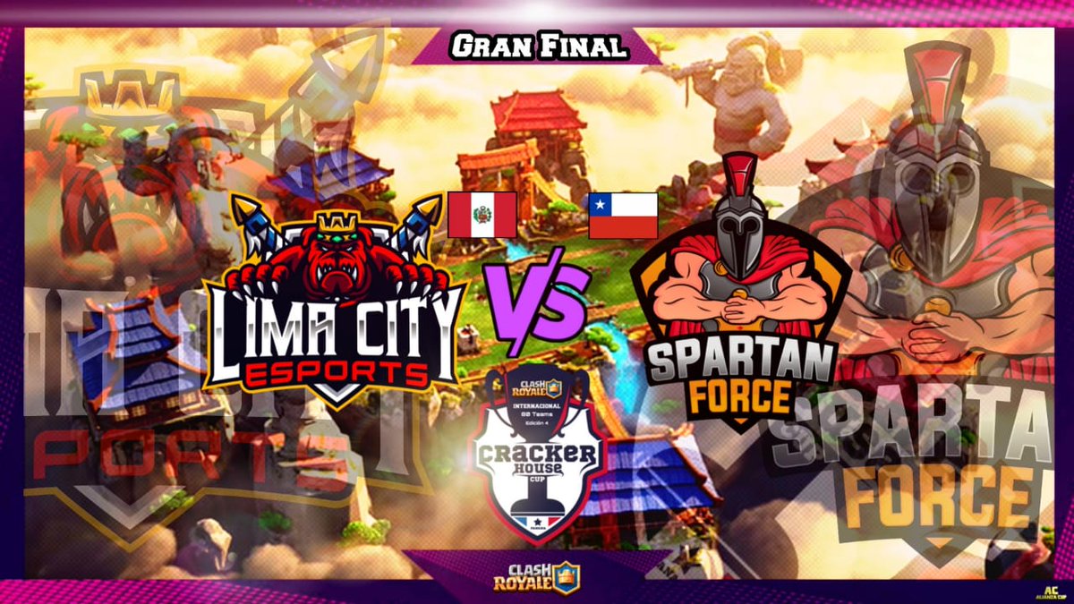 Cracker House CUP (@crackercup) on Twitter photo #ClashRoyale | Play-Off
Gran Final de la Cuarta edición
Los 2 mejores equipos de esta edición están listos para enfrentarse el día de hoy🔥
<a href="/LimaEsports/">Lima City Esports</a> VS <a href="/SpartanForceCR/">Spartan Force ©️ (En 🏠)</a>
Suerte y qué gané el mejor💪 #ClashRoyale | Play-Off
Gran Final de la Cuarta edición
Los 2 mejores equipos de esta edición están listos para enfrentarse el día de hoy🔥
<a href="/LimaEsports/">Lima City Esports</a> VS <a href="/SpartanForceCR/">Spartan Force ©️ (En 🏠)</a>
Suerte y qué gané el mejor💪