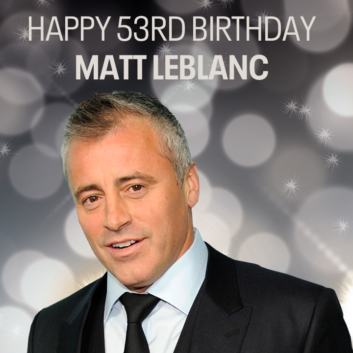 Happy birthday to Friends actor Matt LeBlanc! 