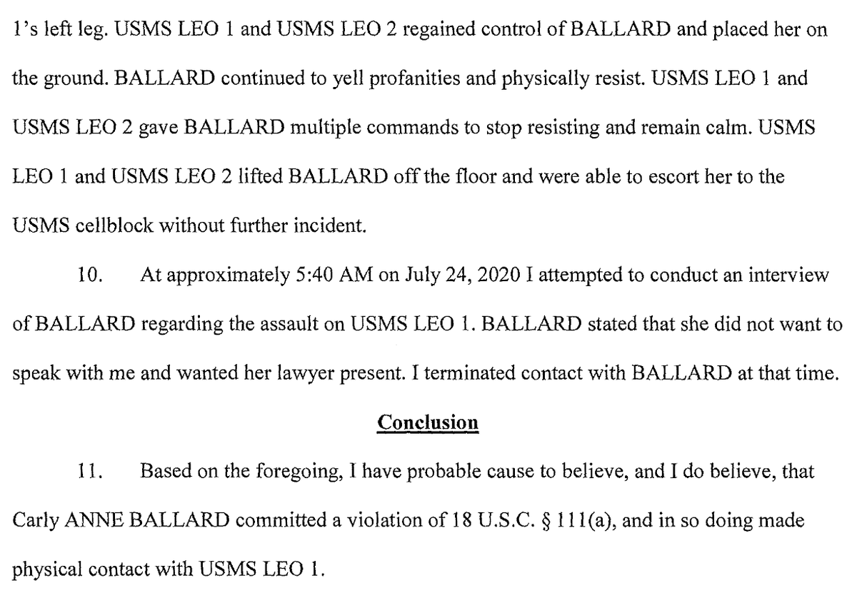 Charges filed for assaulting a federal officer:  https://www.courtlistener.com/recap/gov.uscourts.ord.153770/gov.uscourts.ord.153770.1.0.pdf