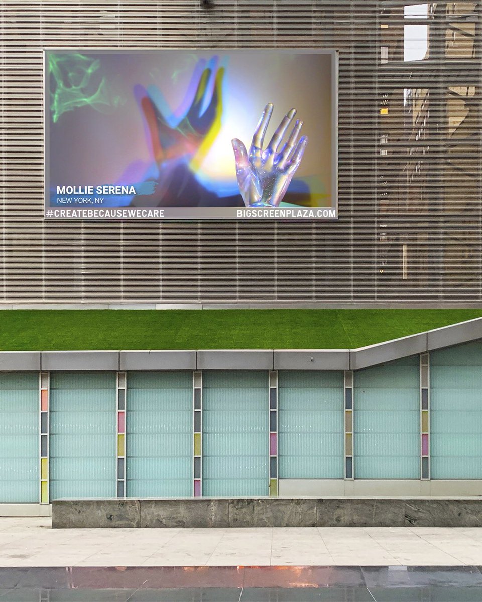 serena_mollie's tweet photo. Bug thank you to @bigscreenplaza #CreateBecauseWeCare for including me in your digital exhibition in NYC! I have 4 pieces in the show and when the plaza re-opens all the art will be displayed on a 30 ft screen. Check it out at https://t.co/1iYFRZpPzU https://t.co/GhJazjQg2r