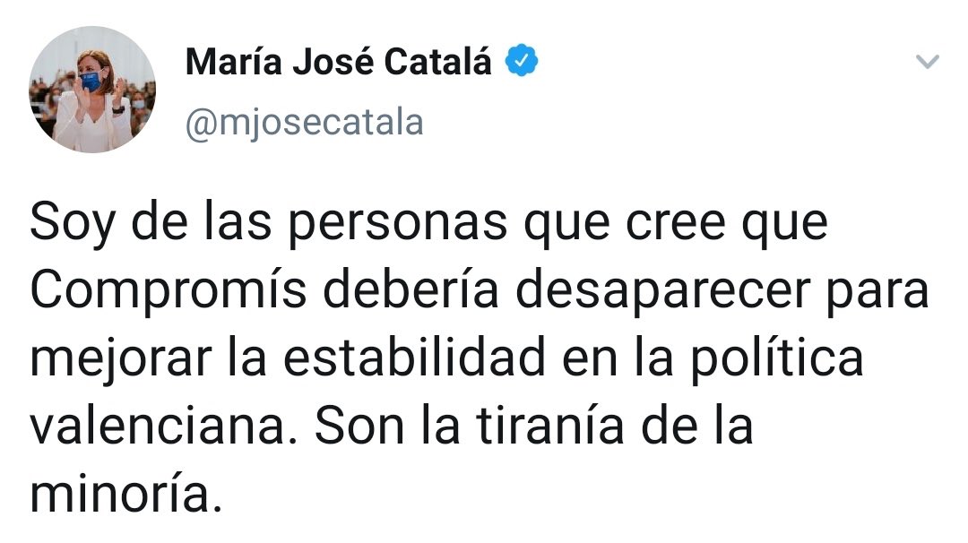 carlesmulet's tweet photo. Qué tiempos aquellos en los que a los rojos se nos podía hacer desaparecer, veritat’ marijose? https://t.co/mQLxH968km