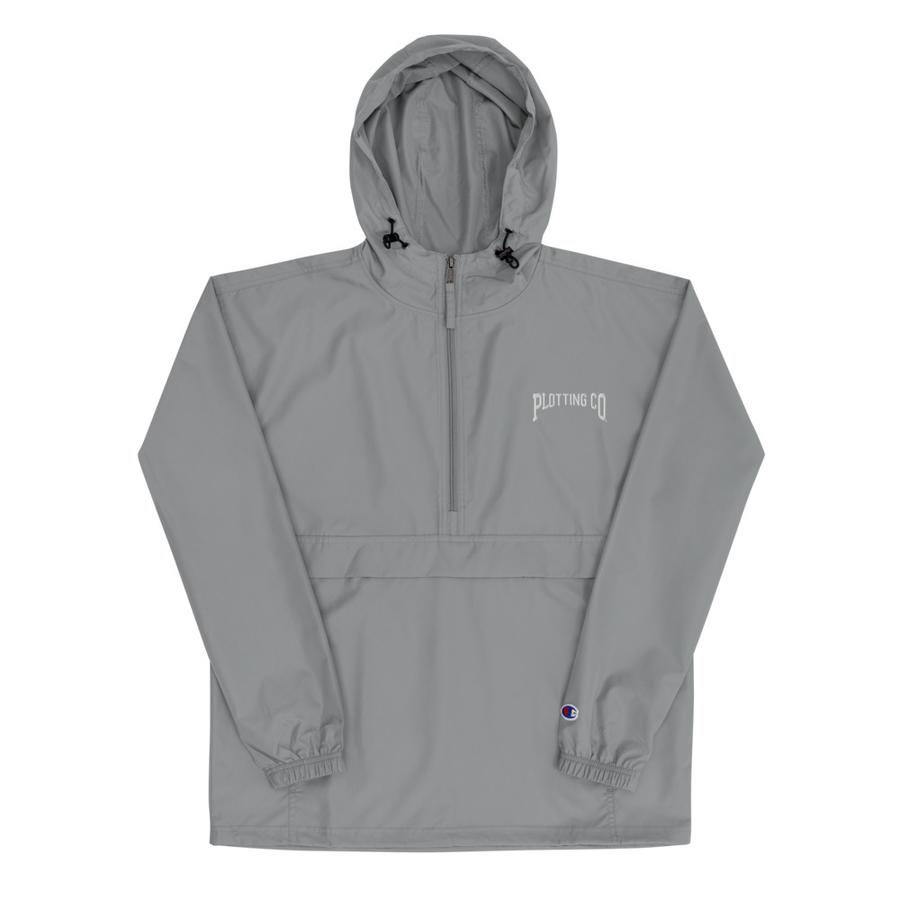 plotting_co's tweet photo. Embroidered packable wind &amp; rain jacket @plotting_co x @champion 

https://t.co/8J5dpzvw7s https://t.co/jqUBOnb1eL