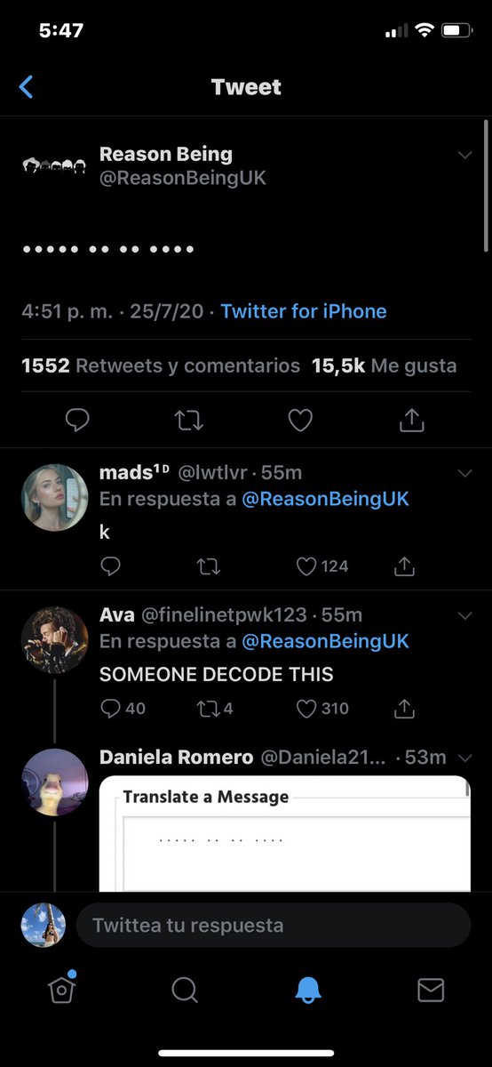 1Dbuenosaires_'s tweet photo. Significa 5 i i H, Y si lo lees de atras a adelante es Hi 5, haciendo referencia a ellos 5.
It means 5 i i H, and if you read it back and forth it is Hi 5, referring to them 5.
#1D #10YearsOneOfDirection #reasonbeinguk https://t.co/kMMIKU0TLB