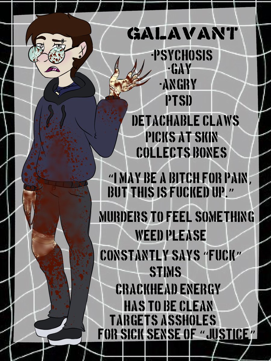 ||Hey. Everyone with a creepypasta oc. Let’s create a renaissance ! Reply to this thread with your character. I’m compiling a group of new creepypasta characters! Here’s mine.