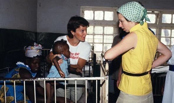 Startling shocking pictures of human suffering, highlighted by her visit, were sent around the world, alerting a previously unaware public to the plight of the impoverished, disease-ridden conditions under which vast numbers of Africans were living - & dying.