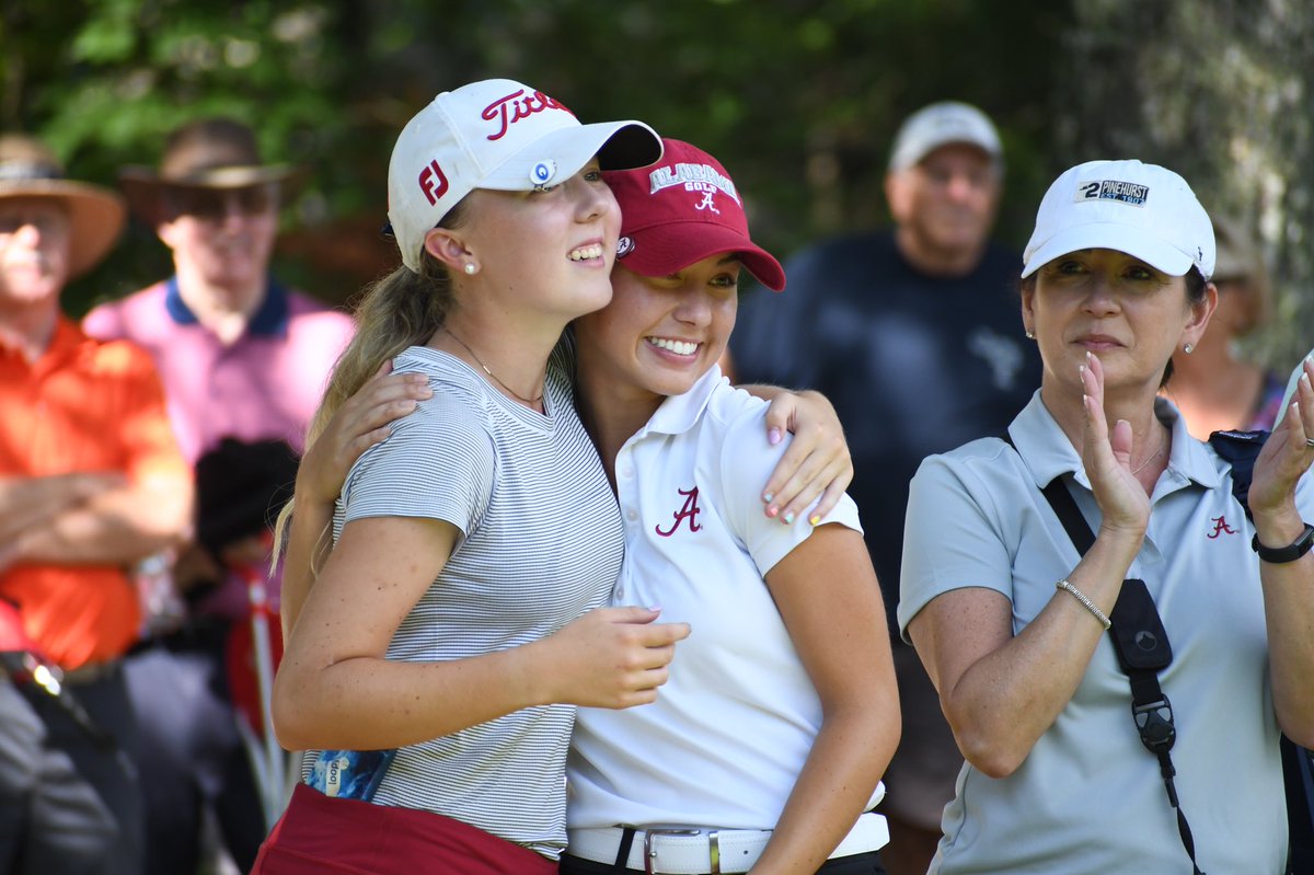 TNgolf's tweet photo. 🏆🏆🏆

And with the par by Adams on the final hole, @AlabamaWGolf’s @Michaela_Morard is the Golf Capital of Tennessee Women’s Open champion.

📲 https://t.co/1WerUI4yrB https://t.co/11xUGKCK58