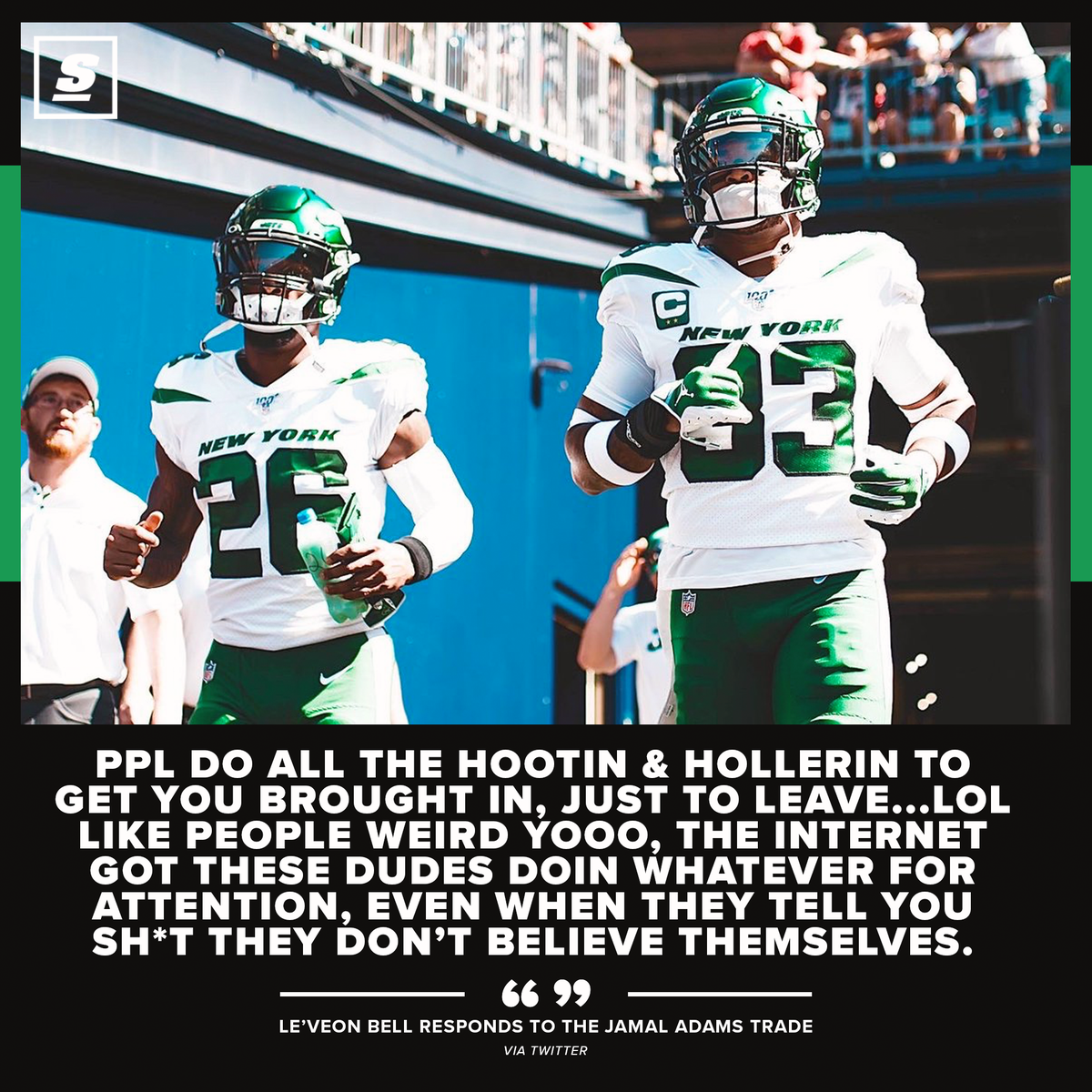 theScore's tweet photo. Le'Veon Bell didn't hold back. 😤 https://t.co/wlDDbXzczO