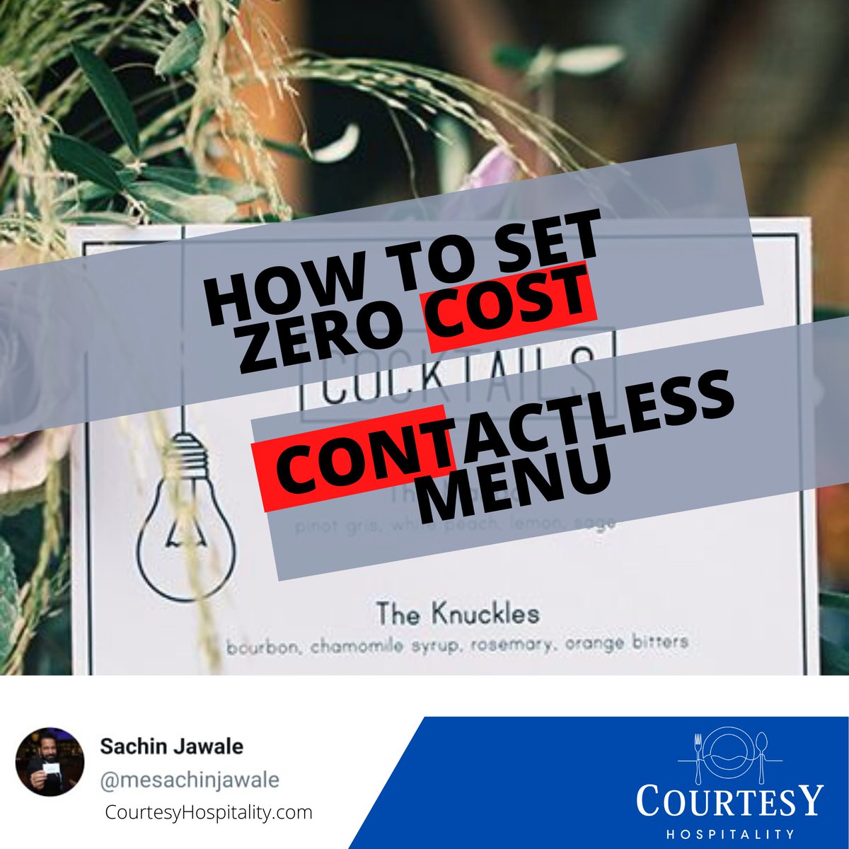 mesachinjawale's tweet photo. How to set zero cost contactless menu.
#hospitalityindustry #foodbusiness #restaurant #restaurantclosure #foodblogger #restaurantindia #cloudkitchen #deliverykitchen https://t.co/aMb7CuBZFj