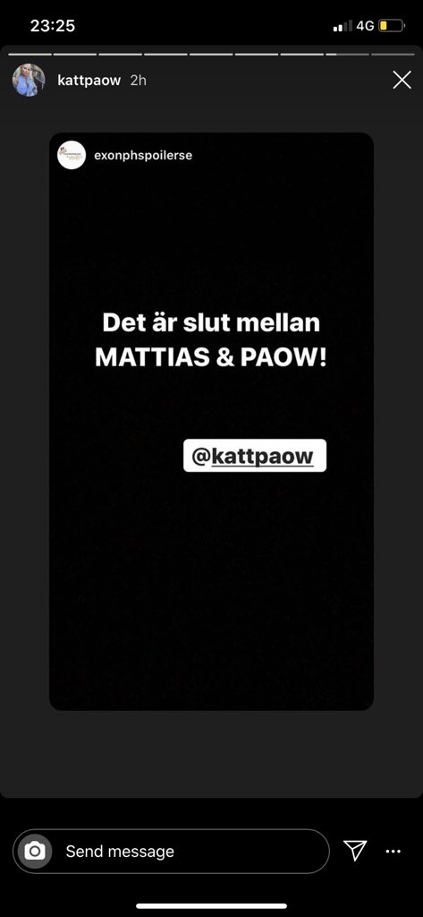 Såhär annonserar alltså Paow att hon blivit singel igen
