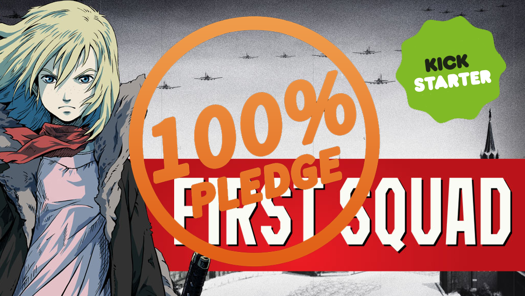 eigoMANGA's tweet photo. We reached our Kickstarter goal! The campaign will end within 8 days but you can still make a pledge! #Kickstarter #eigoMANGA #FirstSquad https://t.co/vd82EKGQzR https://t.co/f8tpWyG96Y