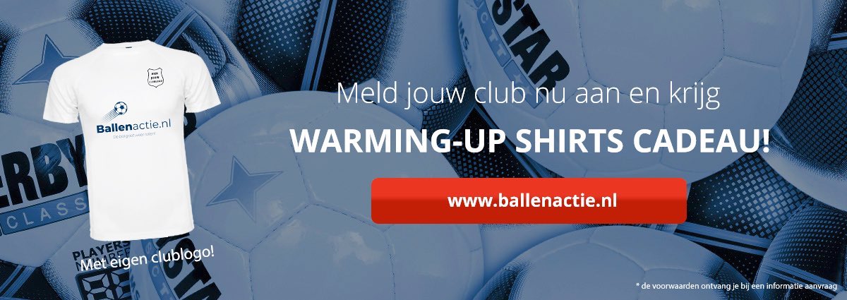 mutavoetbal's tweet photo. Gratis Nieuwe W-Up shirts met clublogo voor jouw team? Heel eenvoudig, meldt je vereniging aan voor de #ballenactie Ondertussen zijn er 80 deelnemende verenigingen! https://t.co/yHlN0tnZ8L
