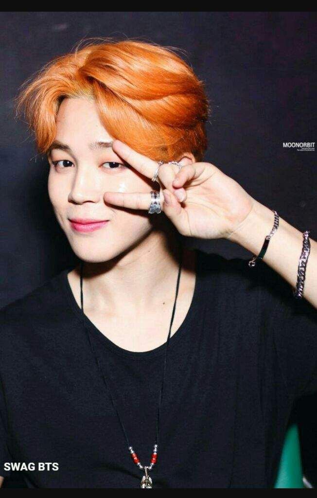 Jimin with orange hair  - a very needed thread.