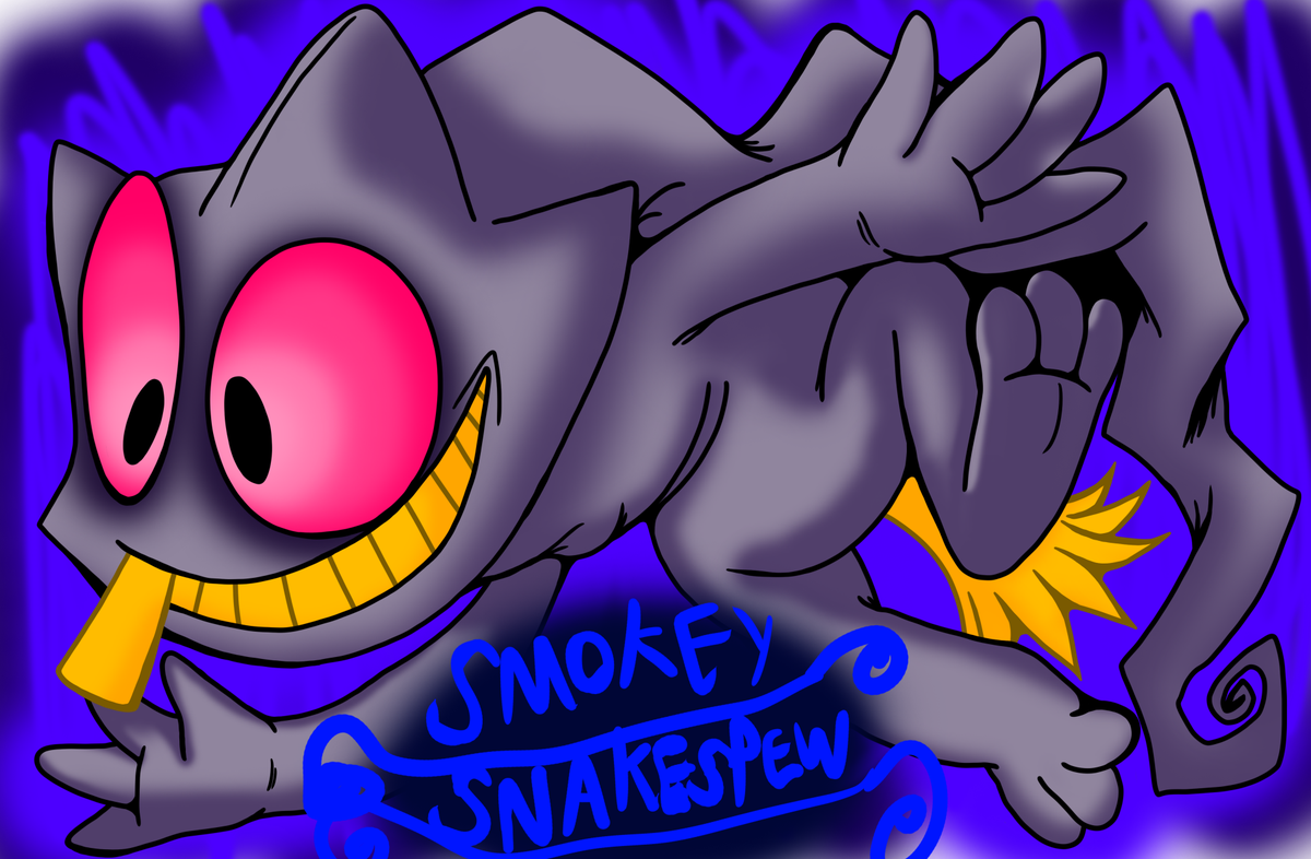 SnakeSpew's tweet photo. Hi I drew Banette I guess.

Thank u to @4EnderPon for suggesting it and also being cool.
I'm very tired right now. 
Heck. https://t.co/BVyx0ghroG