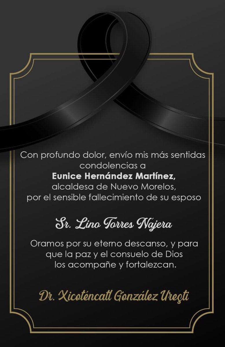 Nuestras oraciones con su familia.