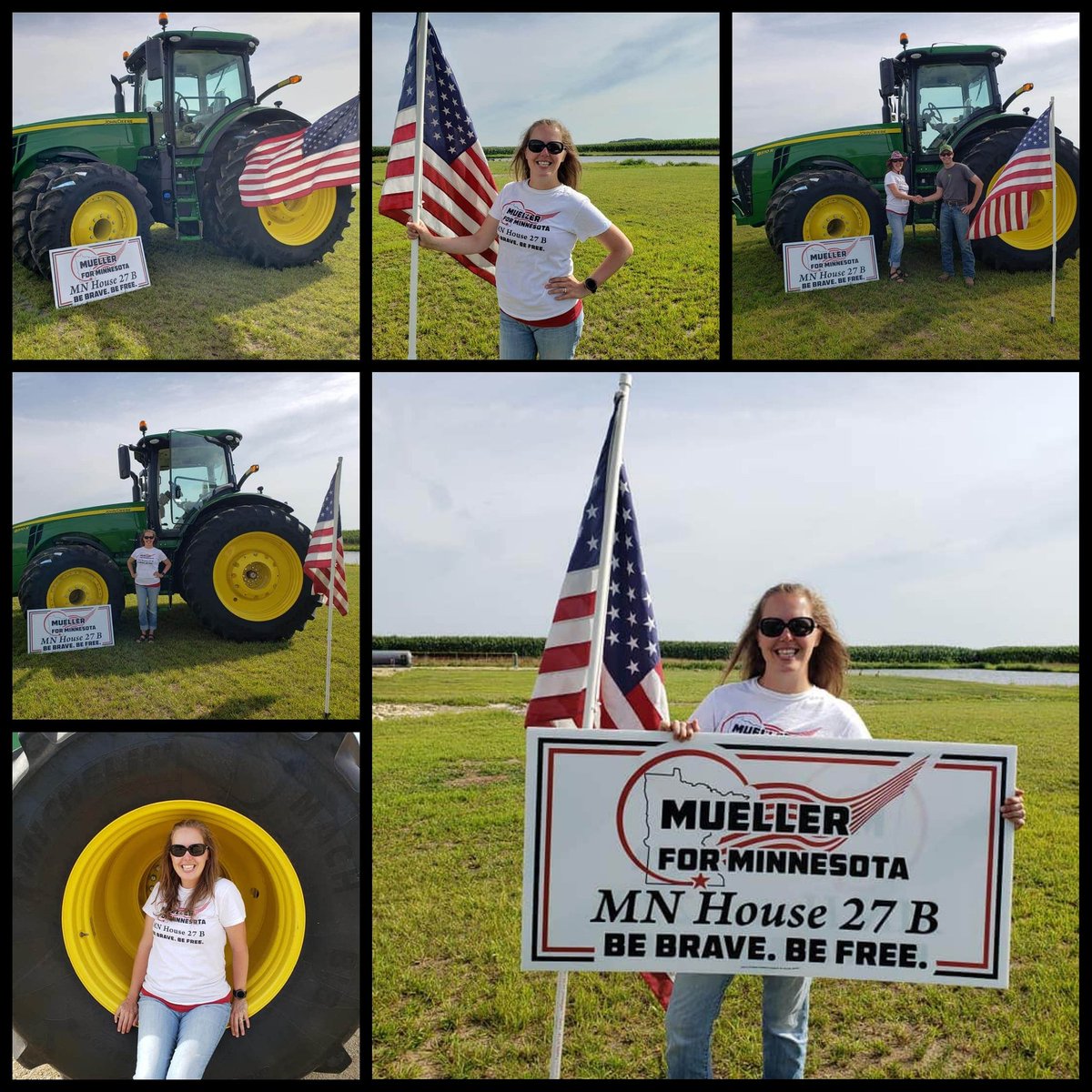MuellerforMN's tweet photo. Visited Grand Meadow today and saw the new tractors at SEMA. We love the farmers and all they do to provide food and a future for our communities. #muellerforminnesota #BeBrave #BeFree https://t.co/Y10hx4QNRS