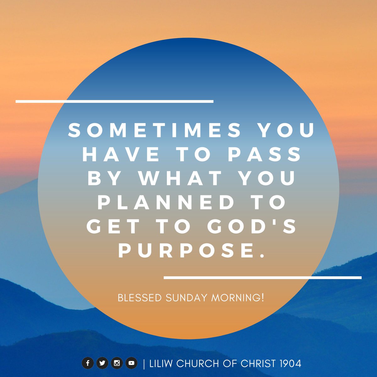 START YOUR DAY BY EMBRACING GOD'S PURPOSE.

God's plans are better than our plans. How can we know His plans and purpose for us? It's by doing our devotion and living His will for us.

#GodsPurposeForYou
#LCOC1904