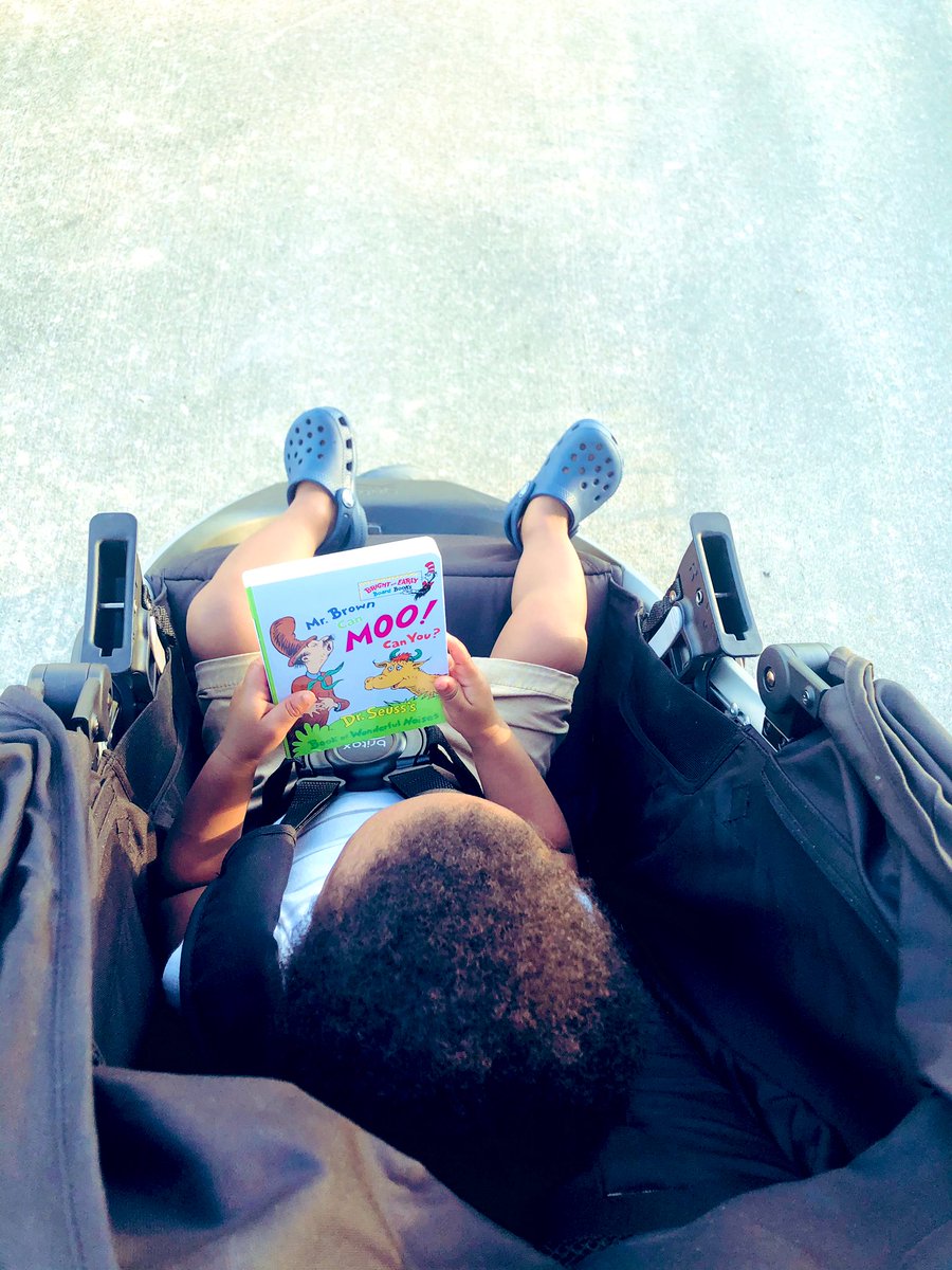 DeeJones1231's tweet photo. I ran 4 miles & walked 1.31 miles this morning ๐๐ฝโโ๏ธ๐ช๐ฝ It was tough but I #PushedThrough And per usual Kross read to me๐ #MrBrownCanMooCanYou by #DrSeuss #ReadingWithKross #BlackBoyJoy #BooksOverToys https://t.co/Pxw2gCP9QX