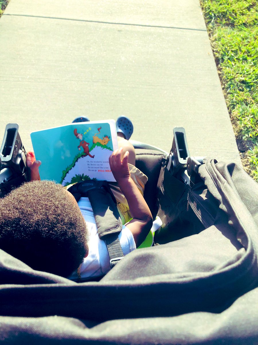 DeeJones1231's tweet photo. I ran 4 miles & walked 1.31 miles this morning ๐๐ฝโโ๏ธ๐ช๐ฝ It was tough but I #PushedThrough And per usual Kross read to me๐ #MrBrownCanMooCanYou by #DrSeuss #ReadingWithKross #BlackBoyJoy #BooksOverToys https://t.co/Pxw2gCP9QX