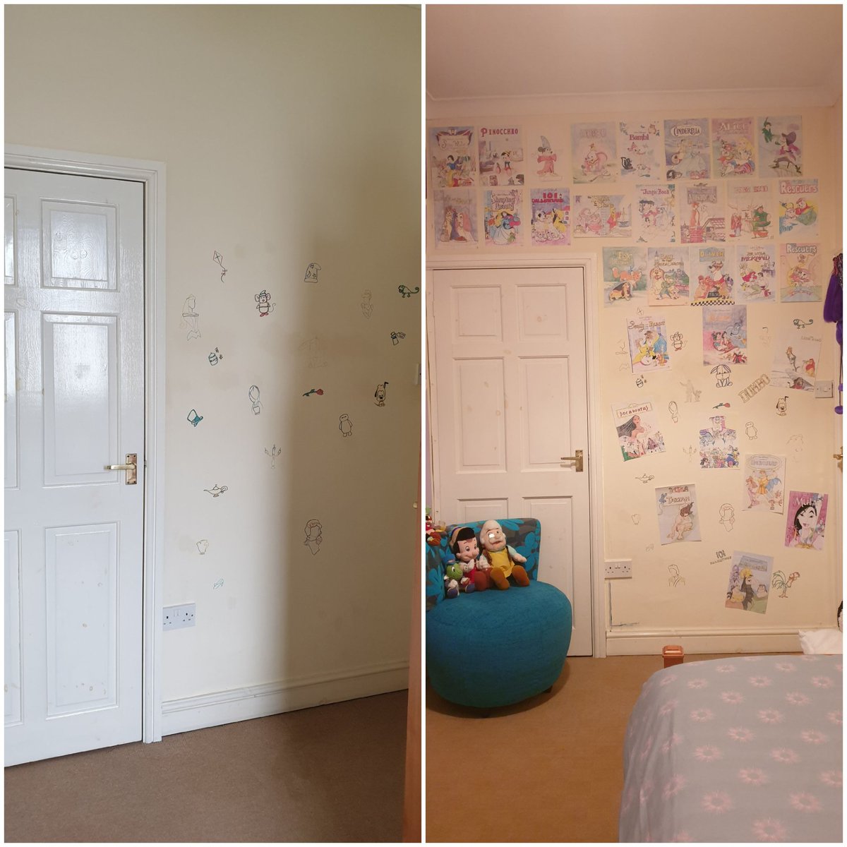 faithfulwestie's tweet photo. Someone's been busy... 😊
#feelingproud #doityourself #geometricwall #painting #gallerywall #drawings #beforeandafter https://t.co/oyBOdGQMBc